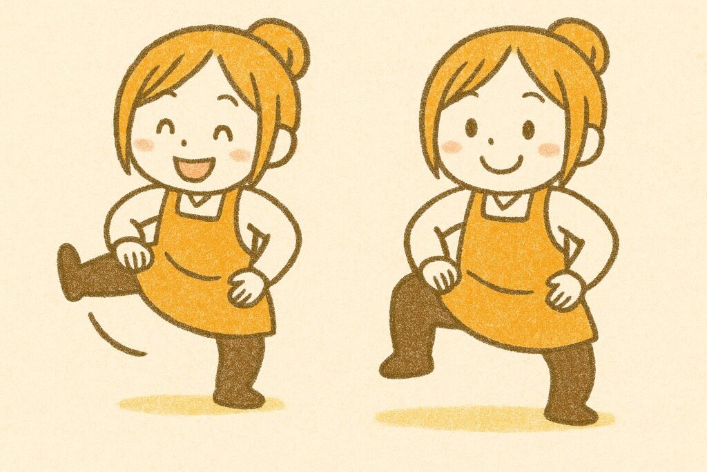 でこポンヌがしこを踏む